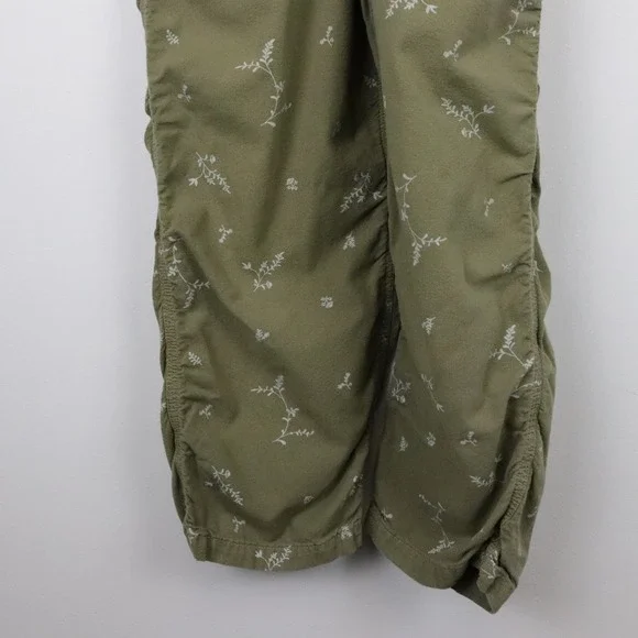 THE GREAT. The Easy Overall Jumpsuit Sprig Print Green XS - Picture 8 of 11